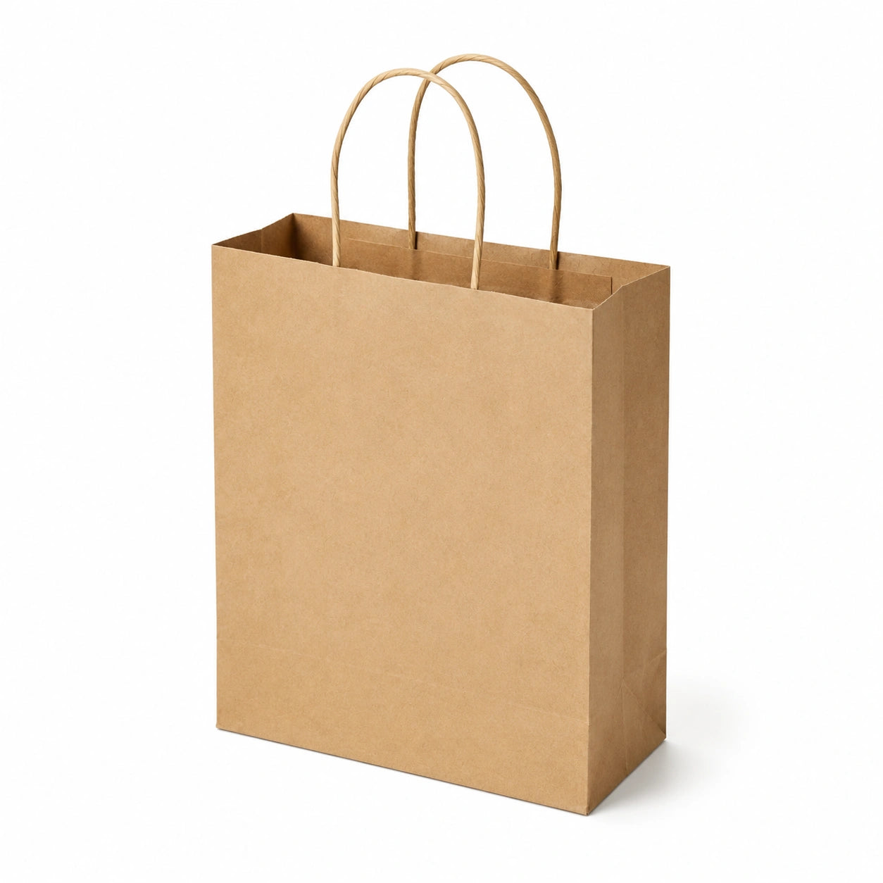 Sacchetto regalo 32 x 12 x 40 cm in carta kraft marrone con manici ritorti