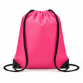 Sacca sportiva 34 x 42 cm in poliestere rosa con chiusura a coulisse